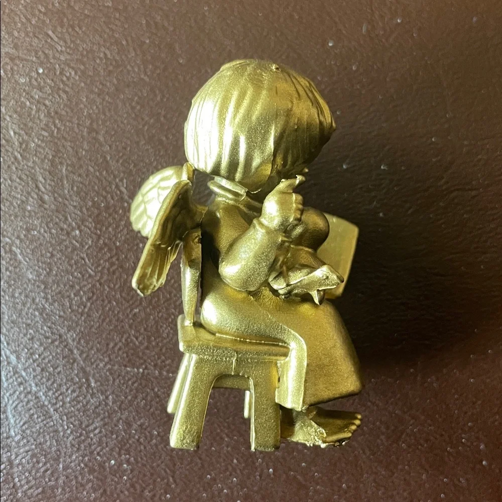 Precious gold angel Christmas ornament